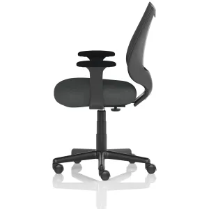 Camden Medium Back Black Mesh Task Operator Office Chair