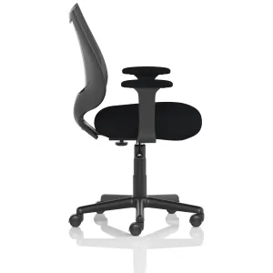 Camden Medium Back Black Mesh Task Operator Office Chair