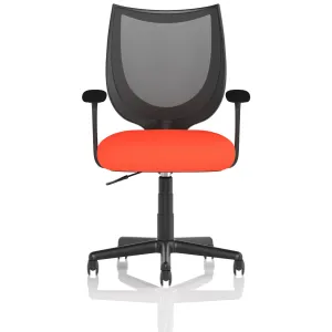 Camden Medium Back Black Mesh Task Operator Office Chair