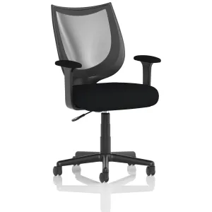 Camden Medium Back Black Mesh Task Operator Office Chair
