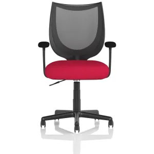 Camden Medium Back Black Mesh Task Operator Office Chair