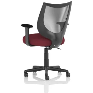 Camden Medium Back Black Mesh Task Operator Office Chair