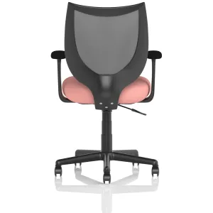 Camden Medium Back Black Mesh Task Operator Office Chair