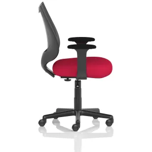 Camden Medium Back Black Mesh Task Operator Office Chair