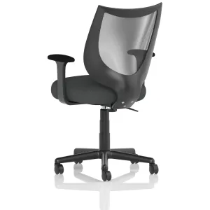 Camden Medium Back Black Mesh Task Operator Office Chair