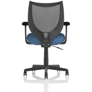 Camden Medium Back Black Mesh Task Operator Office Chair
