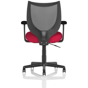 Camden Medium Back Black Mesh Task Operator Office Chair