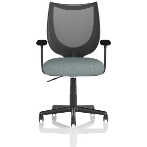 Camden Medium Back Black Mesh Task Operator Office Chair