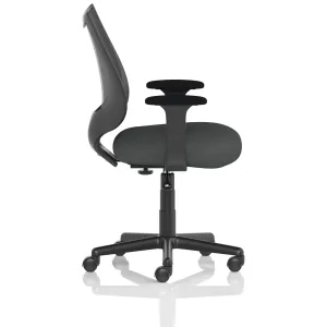Camden Medium Back Black Mesh Task Operator Office Chair