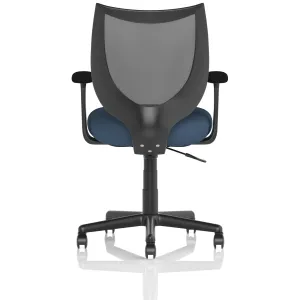 Camden Medium Back Black Mesh Task Operator Office Chair
