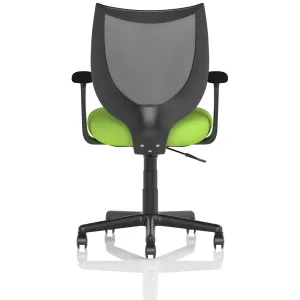 Camden Medium Back Black Mesh Task Operator Office Chair