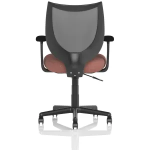 Camden Medium Back Black Mesh Task Operator Office Chair