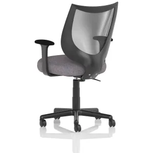 Camden Medium Back Black Mesh Task Operator Office Chair