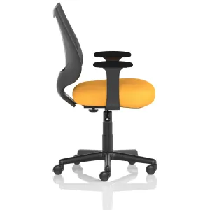 Camden Medium Back Black Mesh Task Operator Office Chair