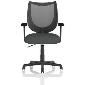 Camden Medium Back Black Mesh Task Operator Office Chair
