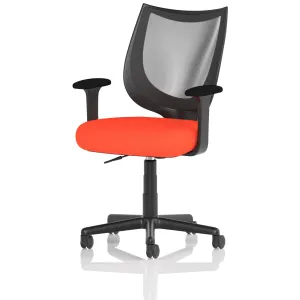 Camden Medium Back Black Mesh Task Operator Office Chair