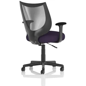 Camden Medium Back Black Mesh Task Operator Office Chair