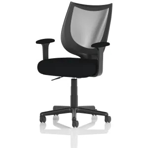 Camden Medium Back Black Mesh Task Operator Office Chair