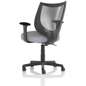 Camden Medium Back Black Mesh Task Operator Office Chair