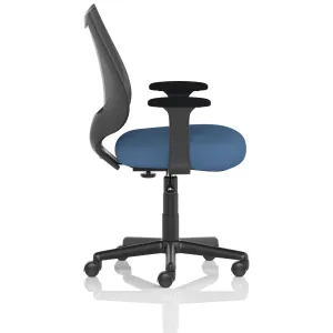 Camden Medium Back Black Mesh Task Operator Office Chair