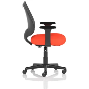 Camden Medium Back Black Mesh Task Operator Office Chair