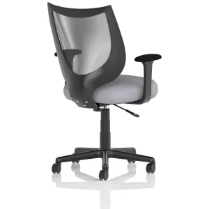 Camden Medium Back Black Mesh Task Operator Office Chair