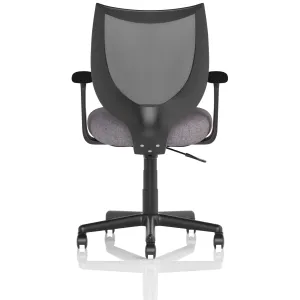Camden Medium Back Black Mesh Task Operator Office Chair