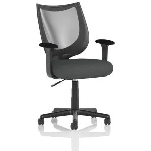 Camden Medium Back Black Mesh Task Operator Office Chair