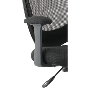 Camden Medium Back Black Mesh Task Operator Office Chair