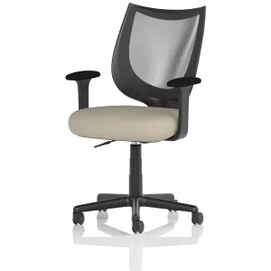 Camden Medium Back Black Mesh Task Operator Office Chair