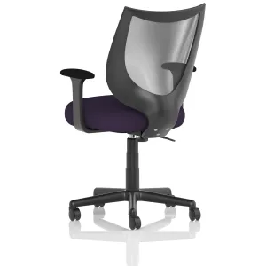 Camden Medium Back Black Mesh Task Operator Office Chair