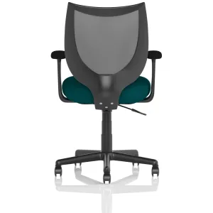 Camden Medium Back Black Mesh Task Operator Office Chair