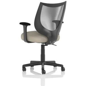 Camden Medium Back Black Mesh Task Operator Office Chair