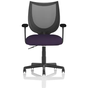 Camden Medium Back Black Mesh Task Operator Office Chair