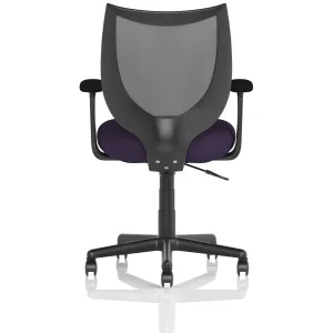 Camden Medium Back Black Mesh Task Operator Office Chair