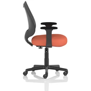Camden Medium Back Black Mesh Task Operator Office Chair