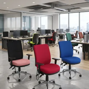 Chiro Medium or High Back Ergonomic 24 Hour Task Operator Chair
