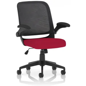 Crew Task Operator Mesh Chair With Folding Arms