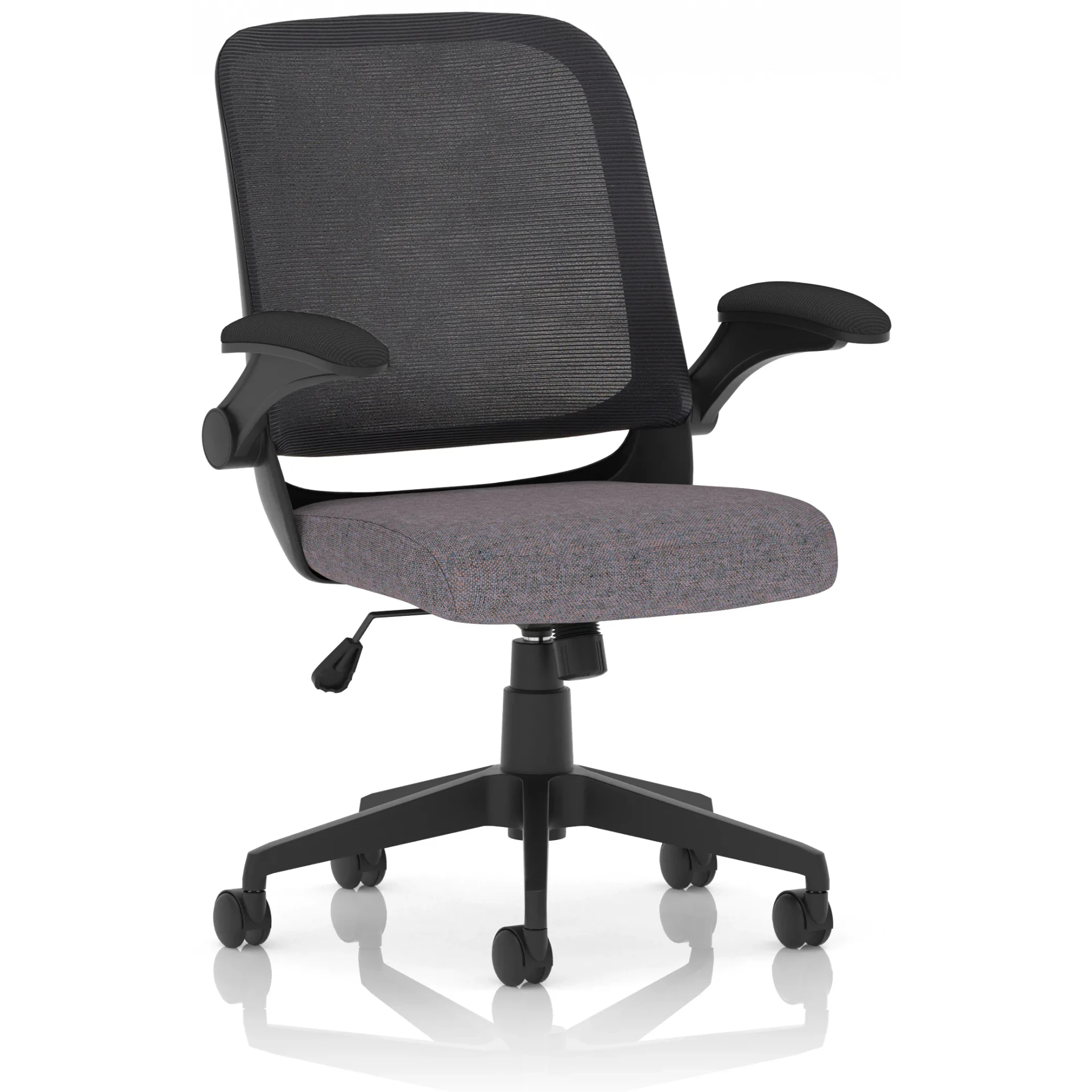 Crew Medium Mesh Back Task Operator Office Chair with Folding Arms
