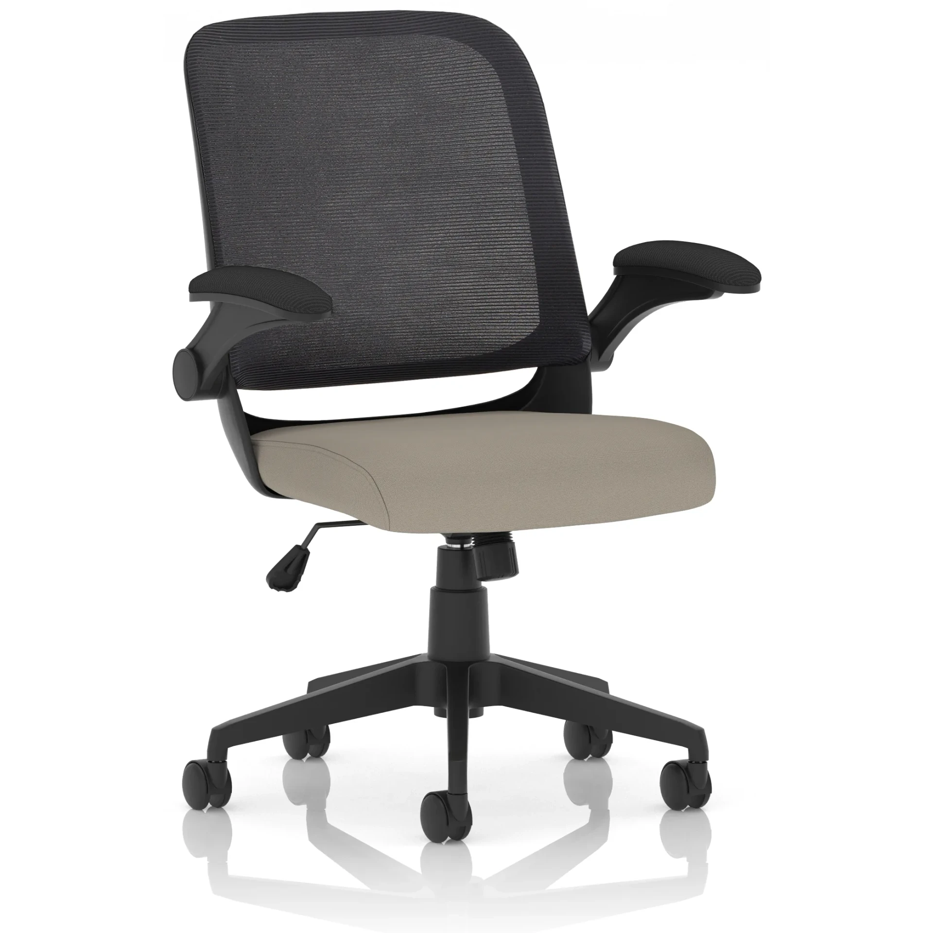 Crew Medium Mesh Back Task Operator Office Chair with Folding Arms