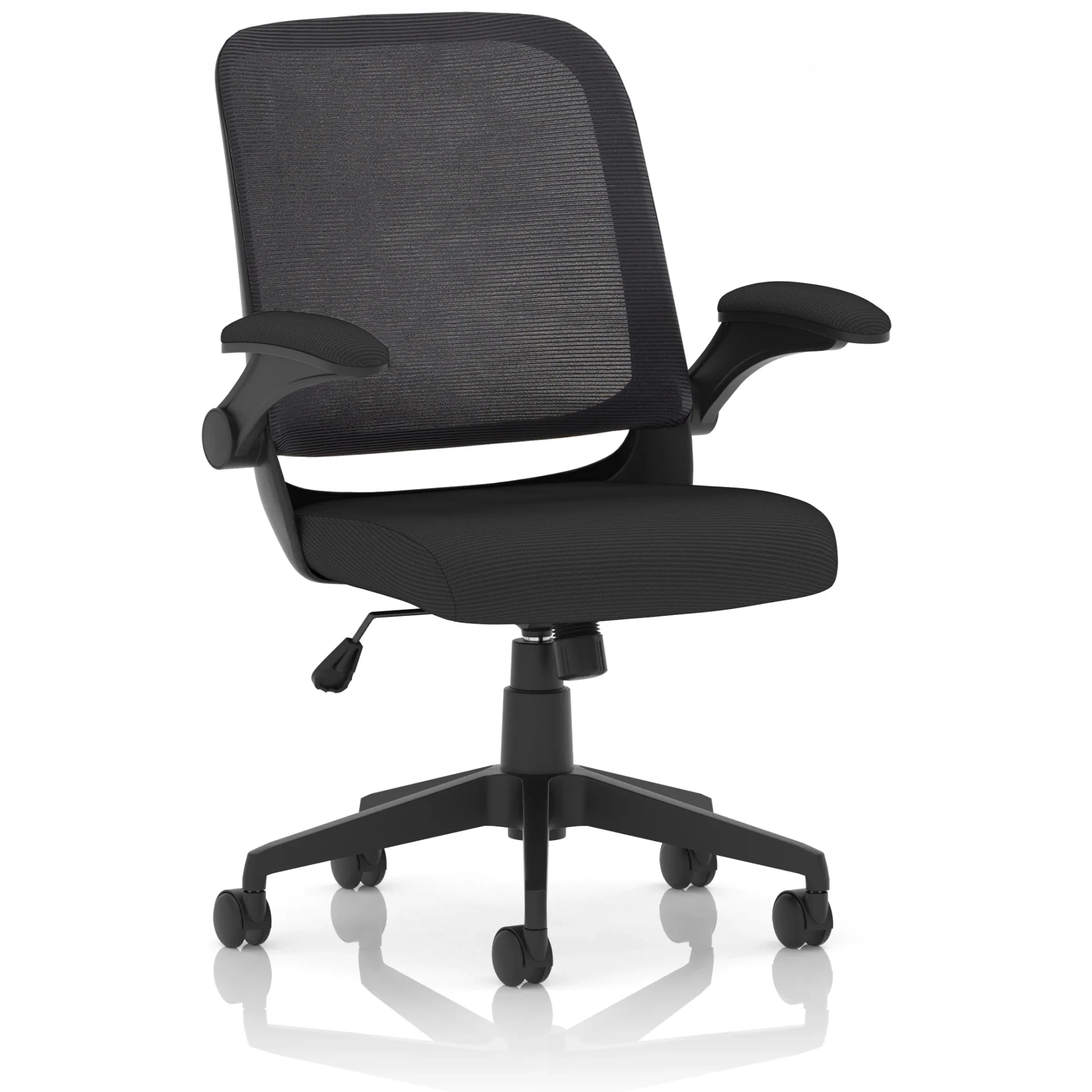 Crew Medium Mesh Back Task Operator Office Chair with Folding Arms