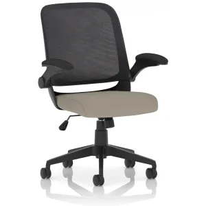 Crew Medium Mesh Back Task Operator Office Chair with Folding Arms