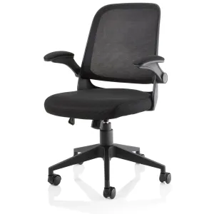 Crew Medium Mesh Back Task Operator Office Chair with Folding Arms