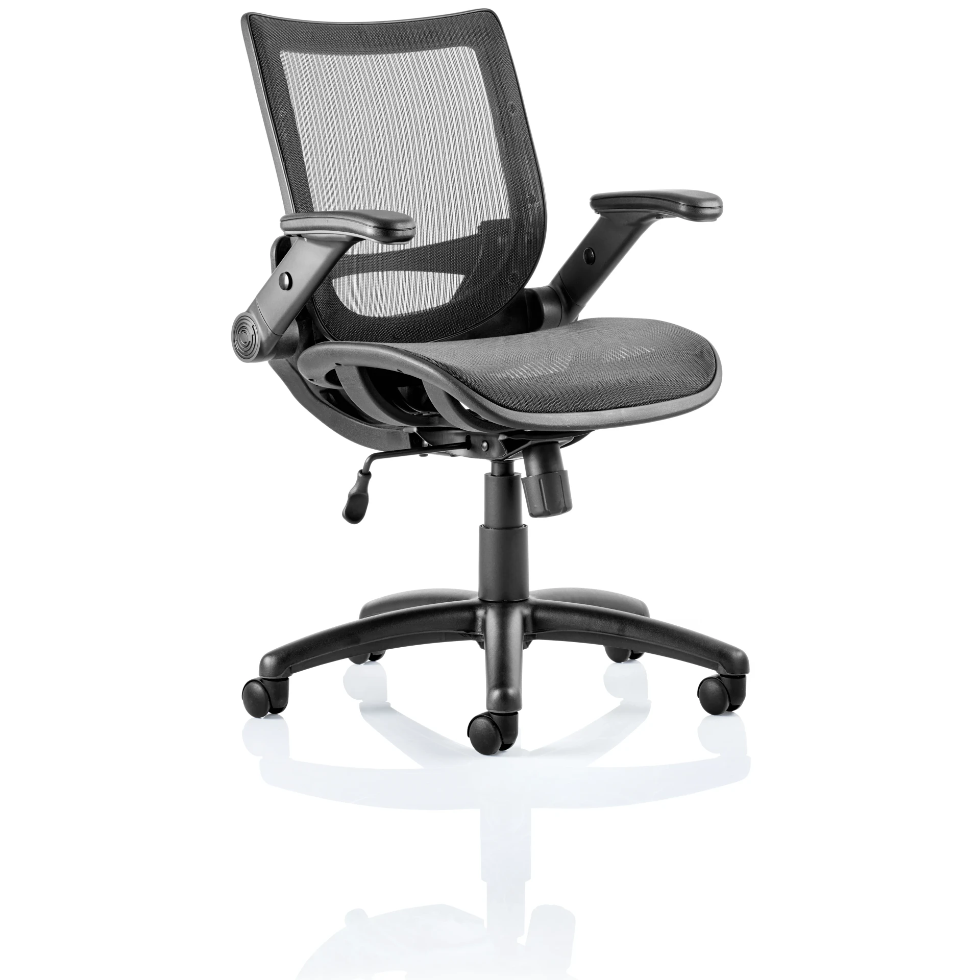 Fuller Medium Mesh Back Task Operator Office Chair with Folding Arms