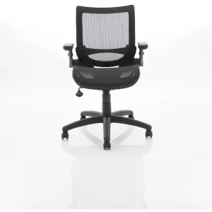 Fuller Medium Mesh Back Task Operator Office Chair with Folding Arms