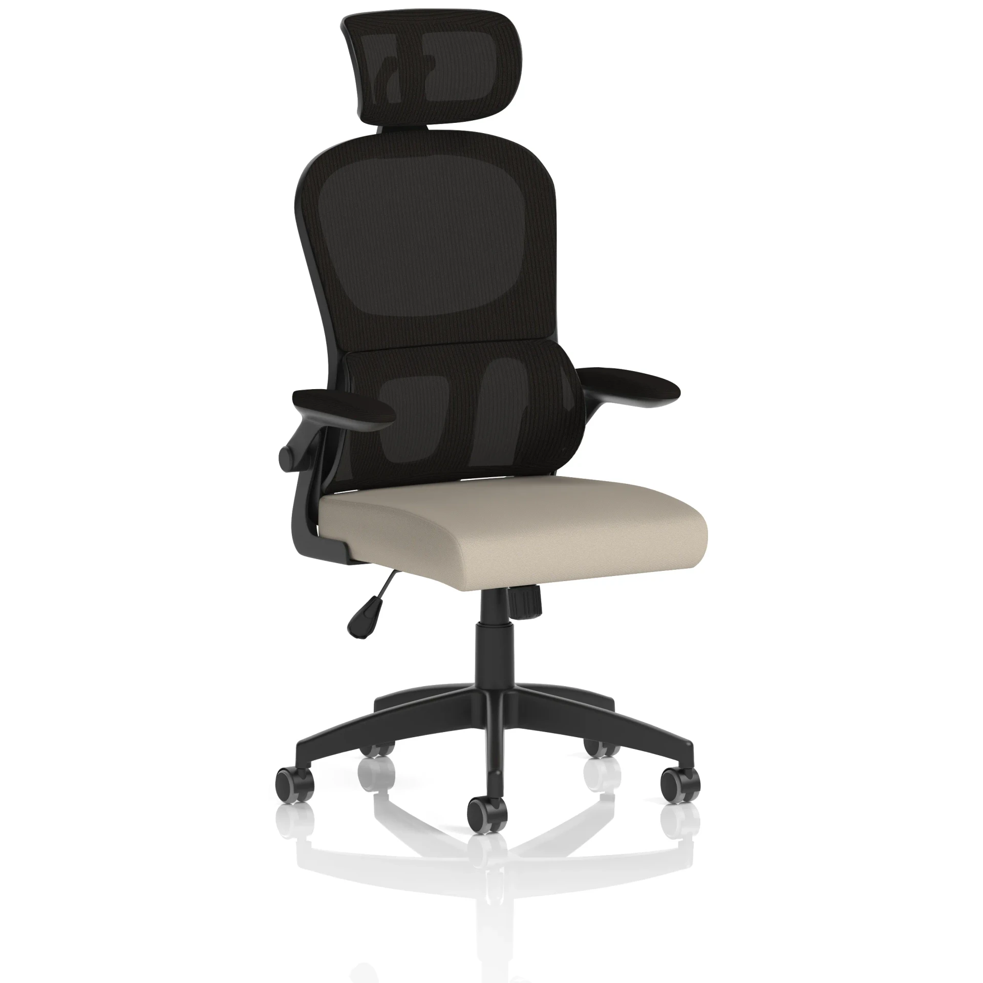 Iris High Mesh Back Task Operator Office Chair with Headrest