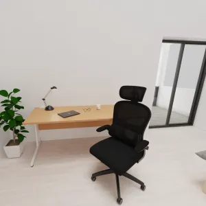 Iris Task Operator Mesh Office Chair With Headrest