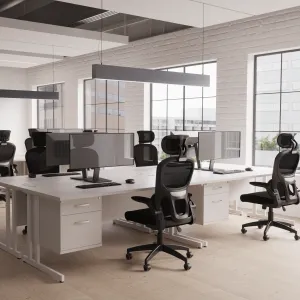 Iris Task Operator Mesh Office Chair With Headrest