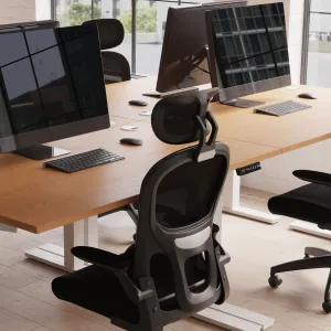 Iris Task Operator Mesh Office Chair With Headrest