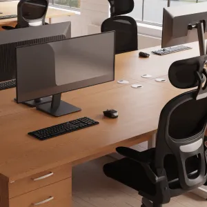 Iris Task Operator Mesh Office Chair With Headrest